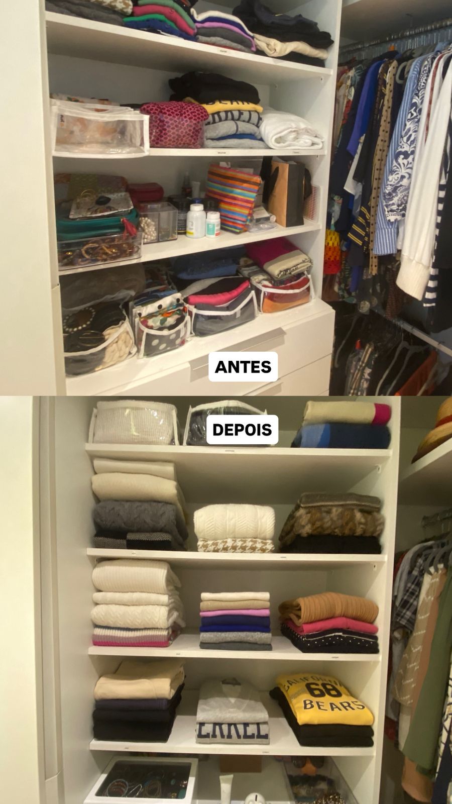 Antes e depois closet 4