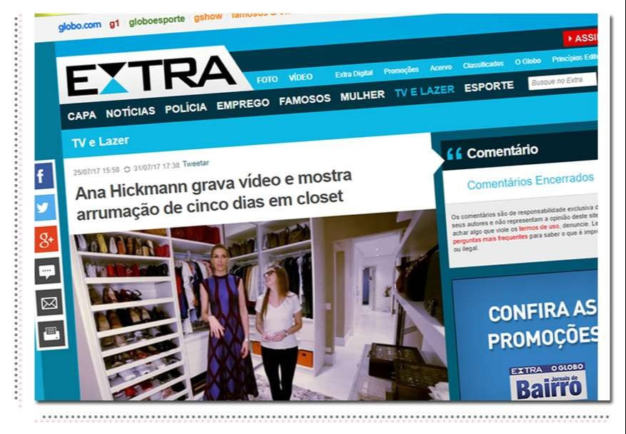 Globo Extra - Closet da Ana Hickmann